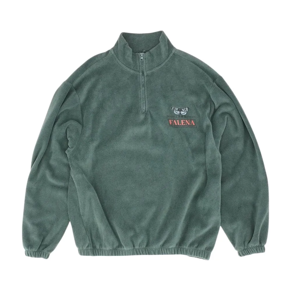 Teal Graphic 1/4 Zip Pullover