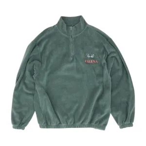 Teal Graphic 1/4 Zip Pullover