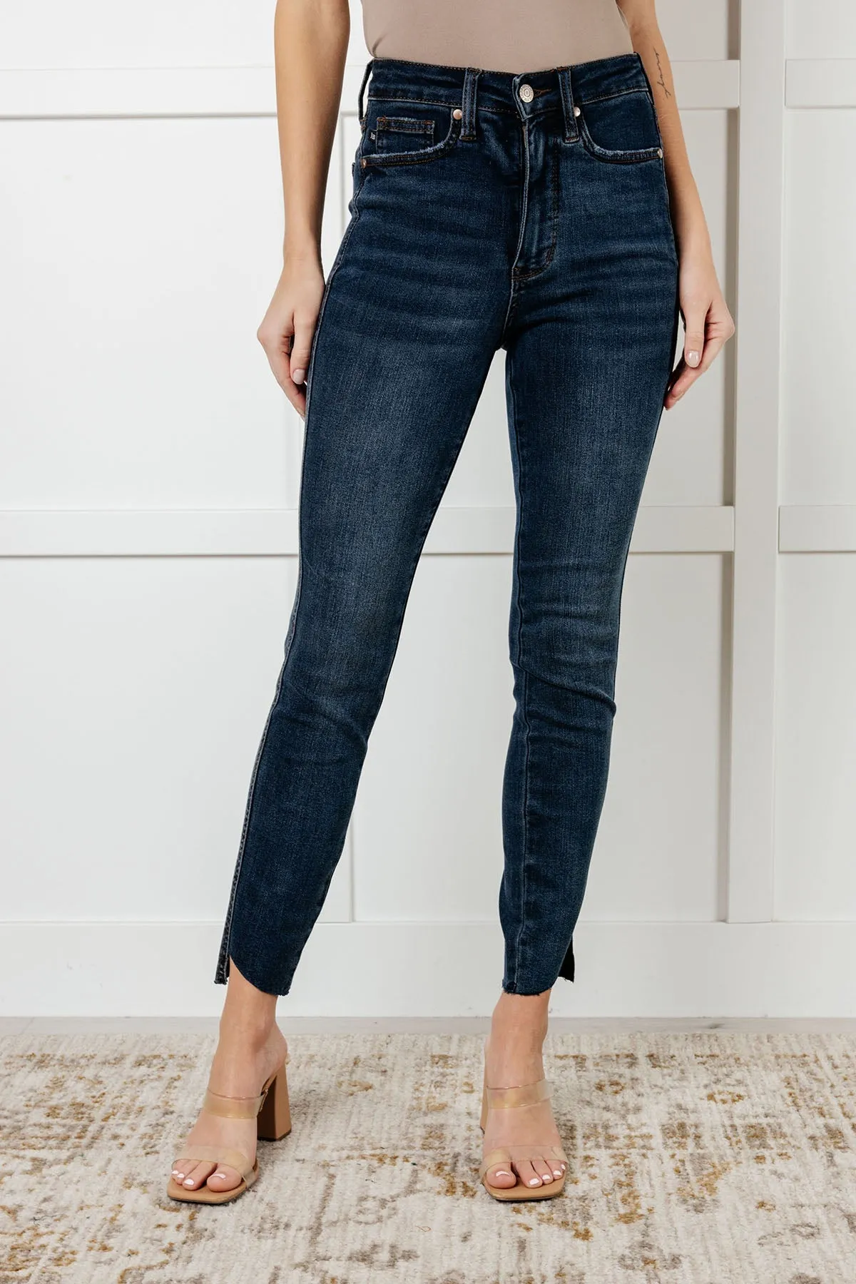 Tessa High Rise Step Hem Skinny Jeans *Tummy Control*
