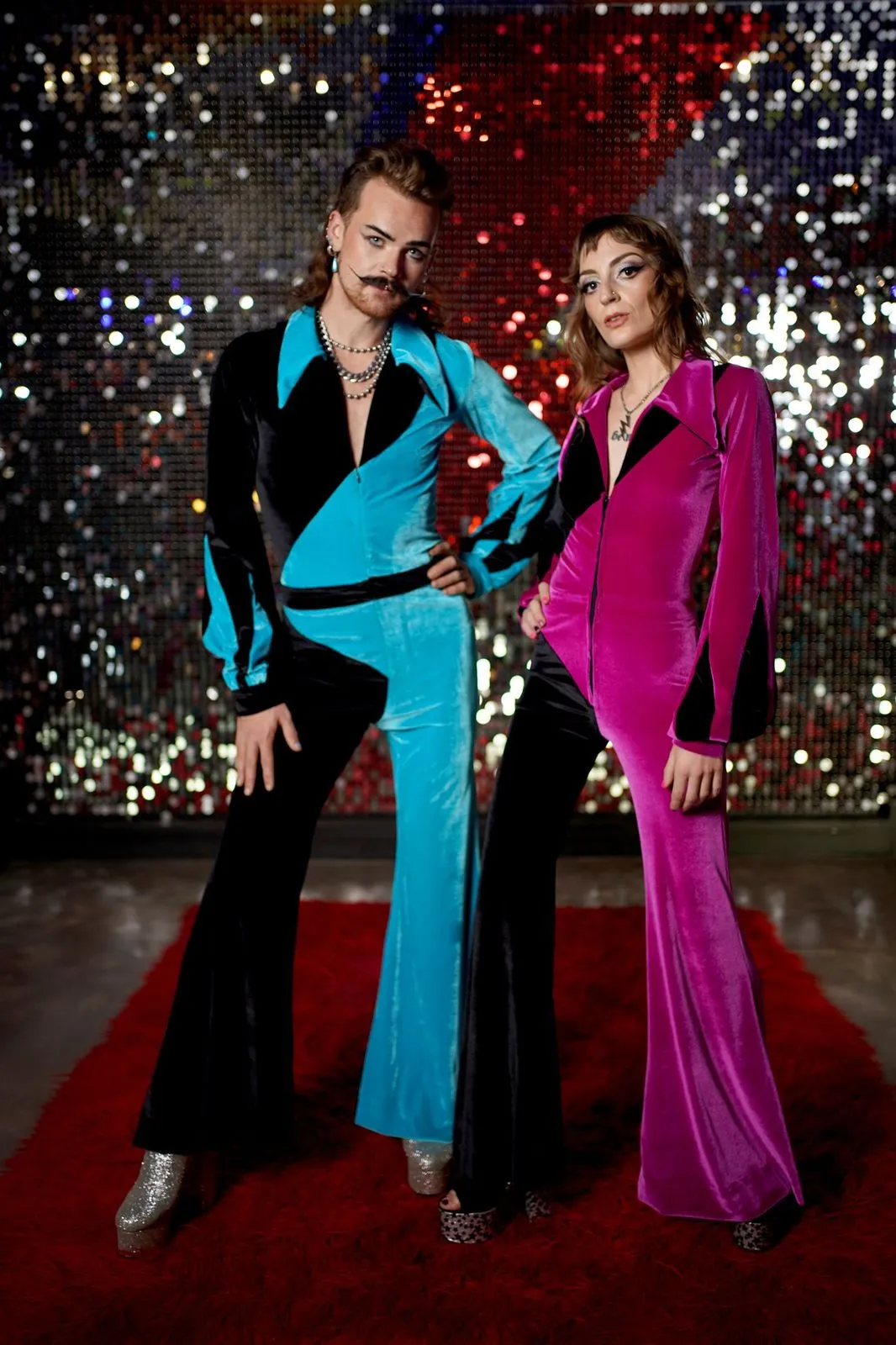 The Bonnie Jumpsuit Fuchsia/Black