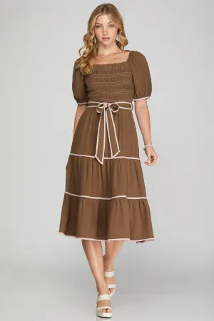 The Emily Dress - Brown