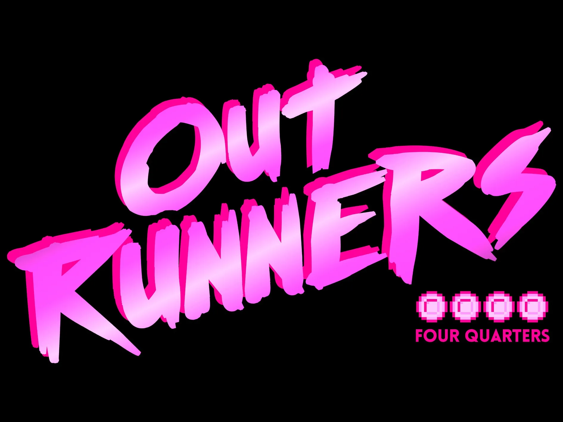 The Four Quarters Logo Outrunners Official Sweatshirt (Black)