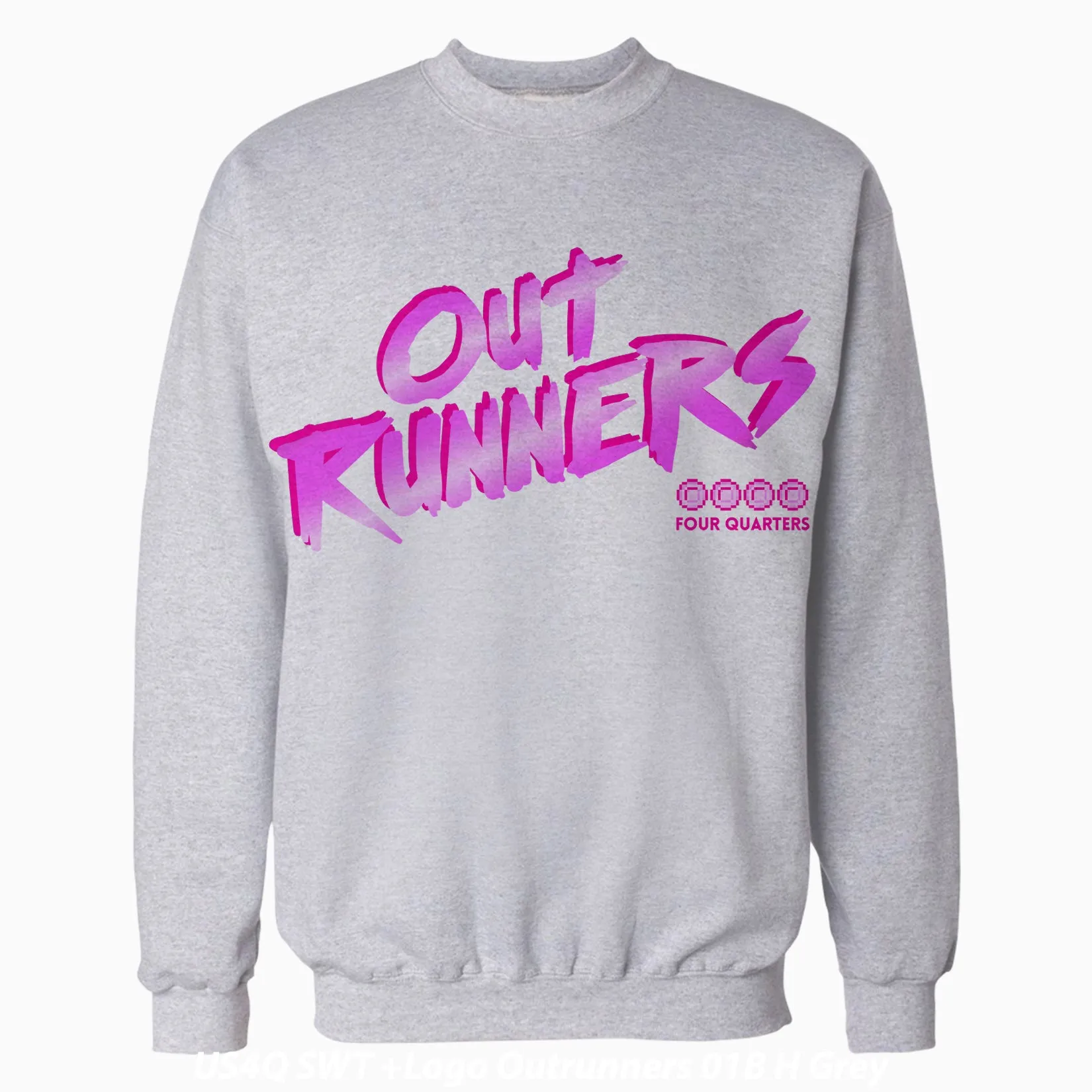 The Four Quarters Logo Outrunners Official Sweatshirt (Heather Grey)