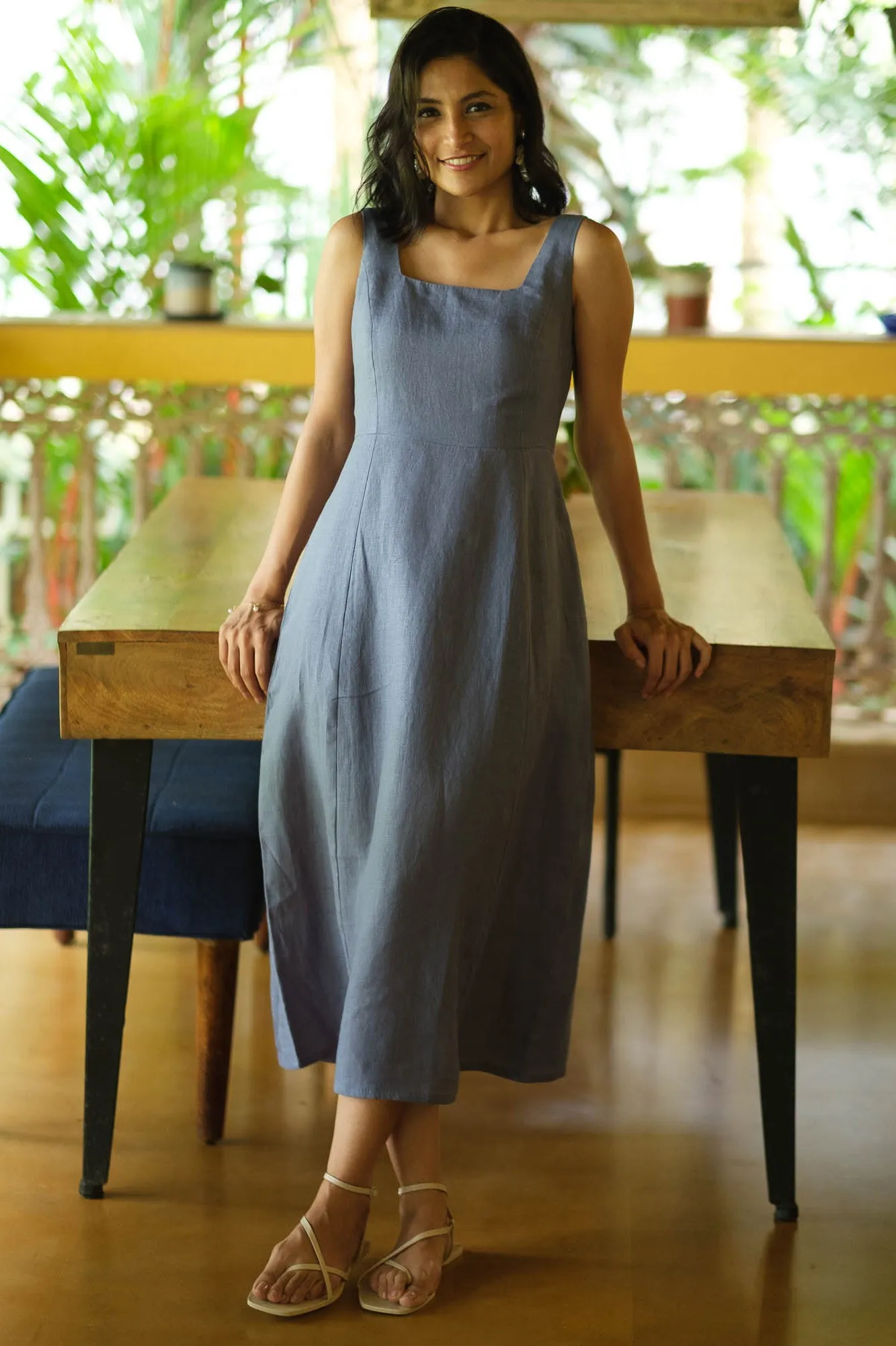 The Linen Midi Dress