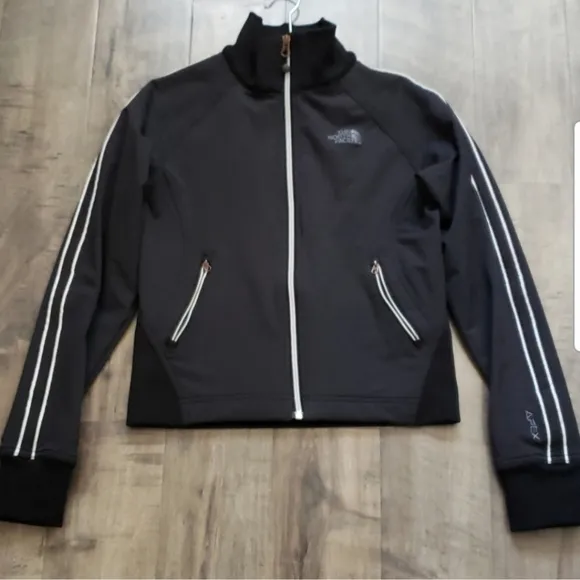 THE NORTH FACE BLACK APEX BIONIC SOFTSHELL ATHLETIC JACKET LIKE NEW SIZE SMALL
