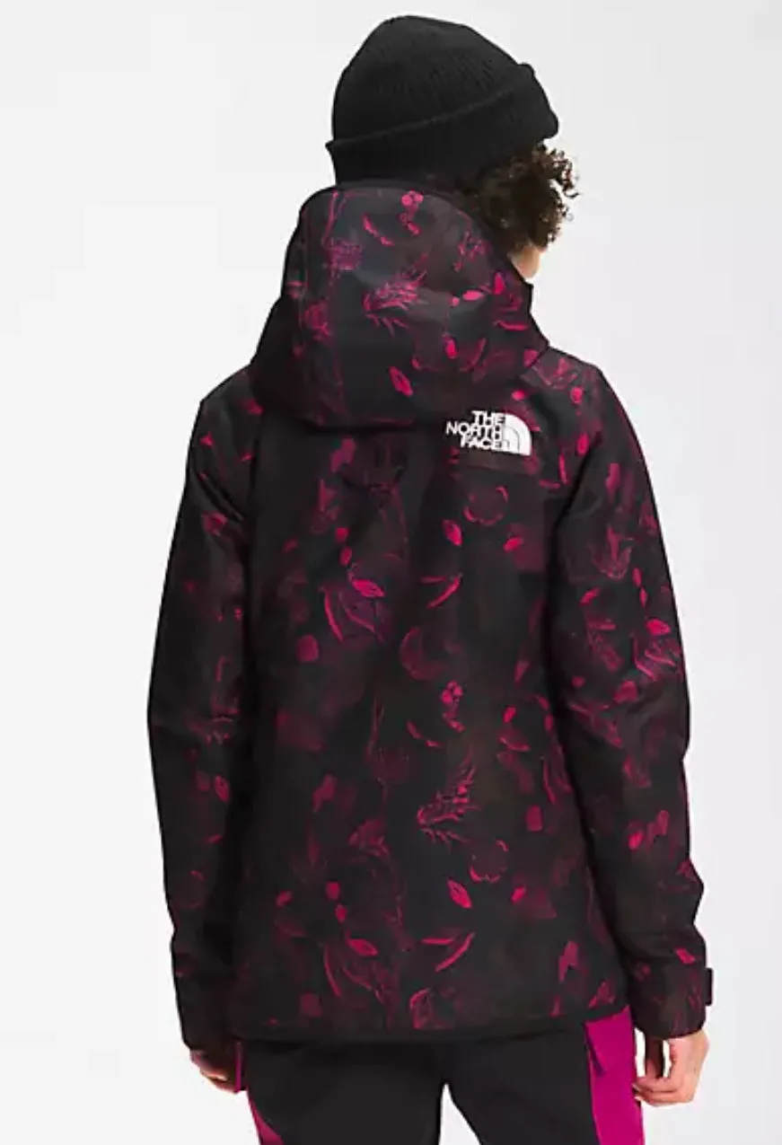 THE NORTH FACE W SUPERLU JACKET ROXBURY PINK HALFTONE FLORAL PRINT/TNF BLACK