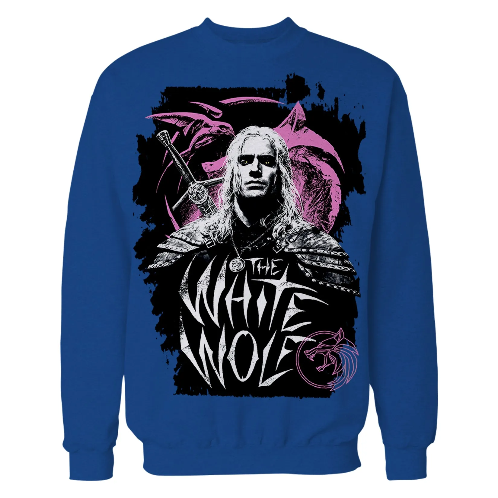 The Witcher Geralt Splash White Wolf Official Sweatshirt