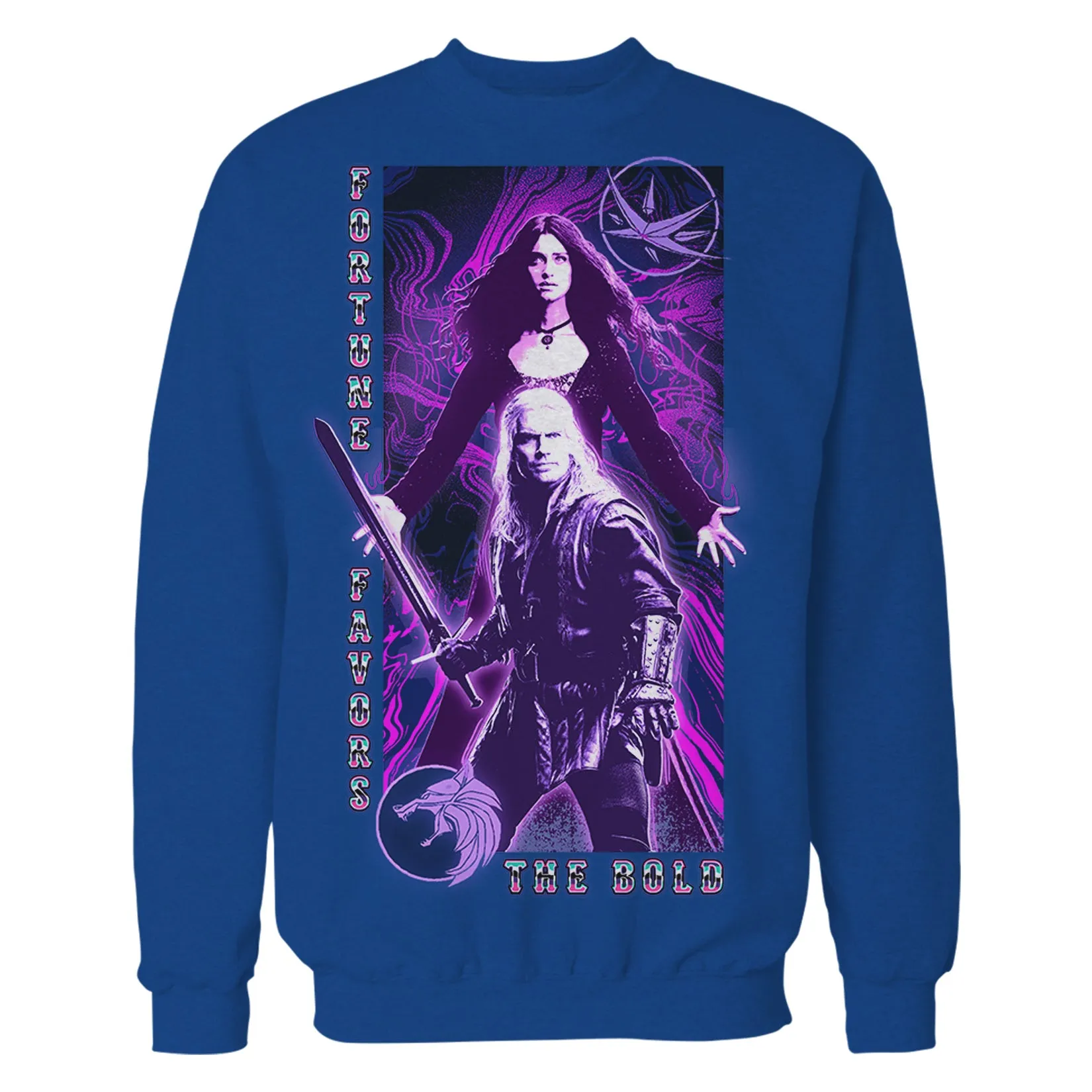 The Witcher Geralt Yennefer Portrait Bold Official Sweatshirt
