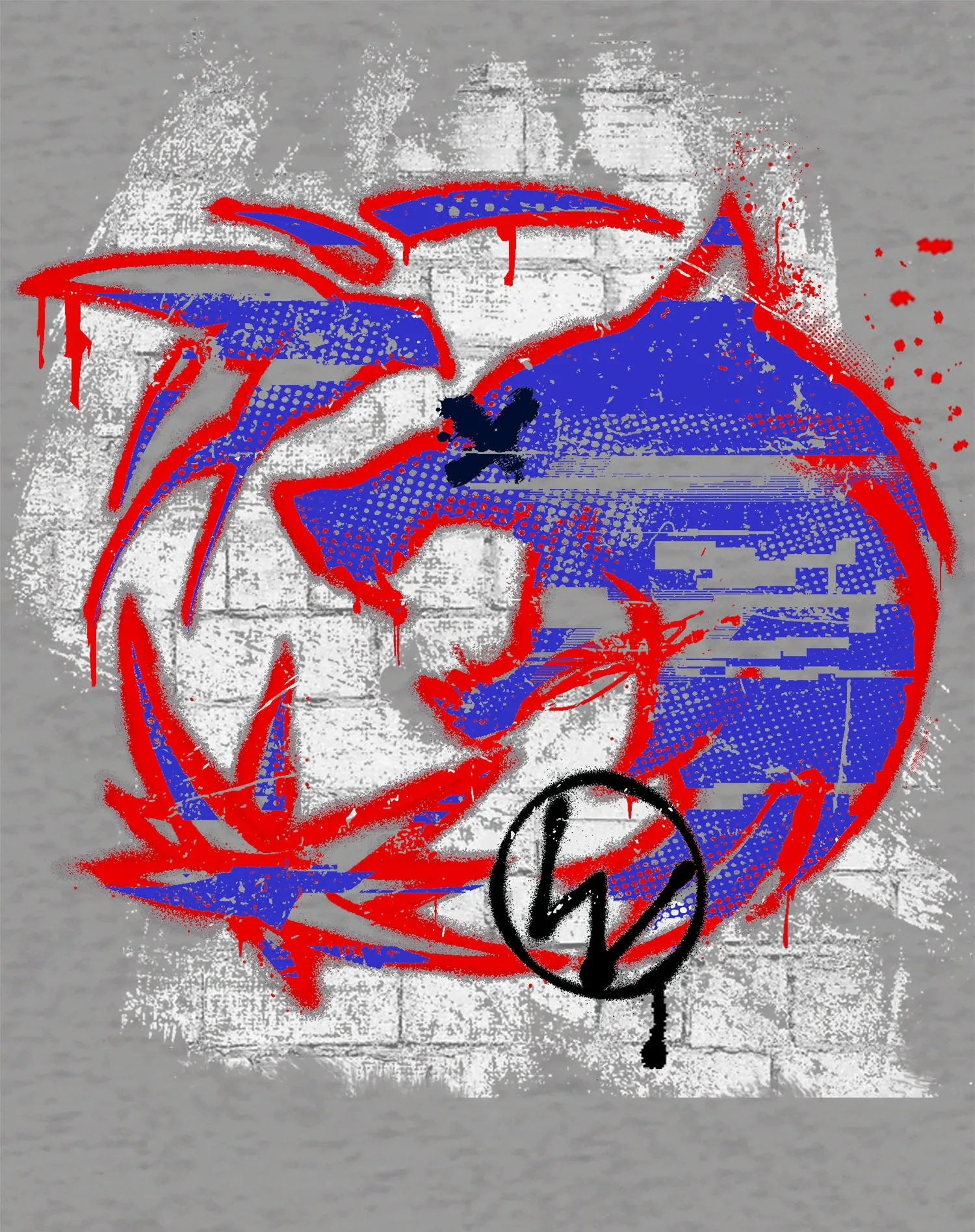 The Witcher Logo Graffiti Wall Official Sweatshirt