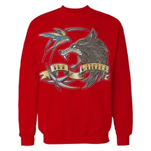 The Witcher Logo Tattoo Wolf Official Sweatshirt