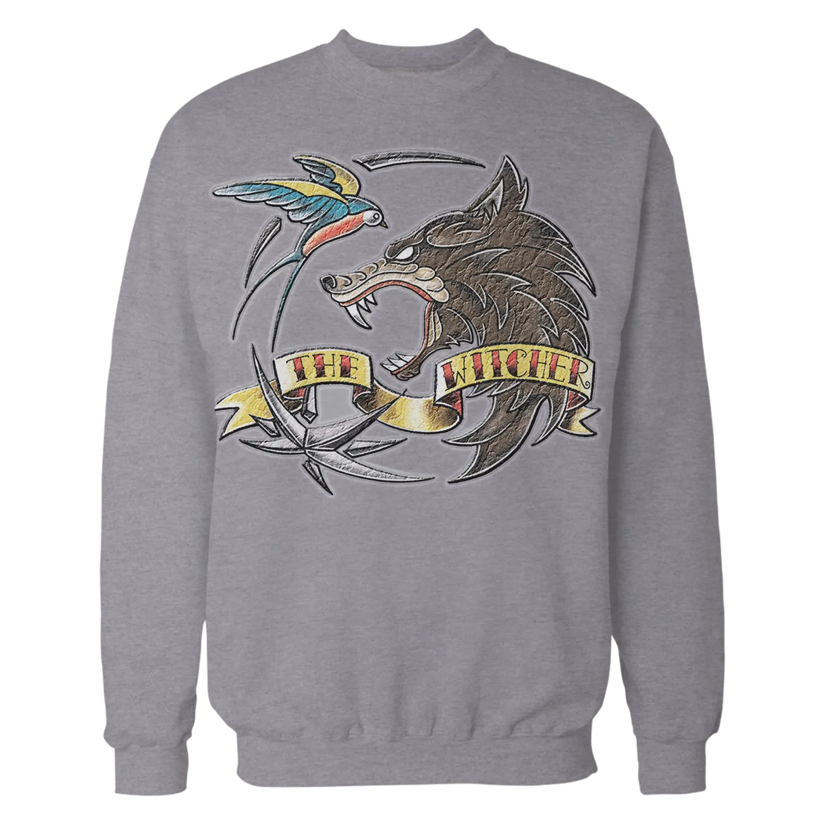 The Witcher Logo Tattoo Wolf Official Sweatshirt