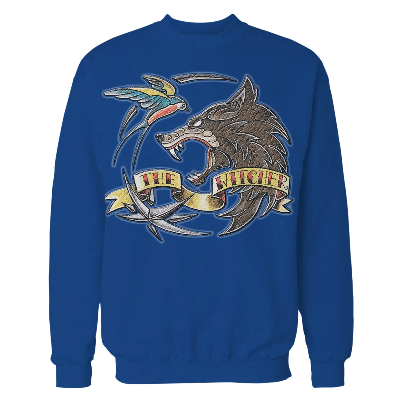 The Witcher Logo Tattoo Wolf Official Sweatshirt