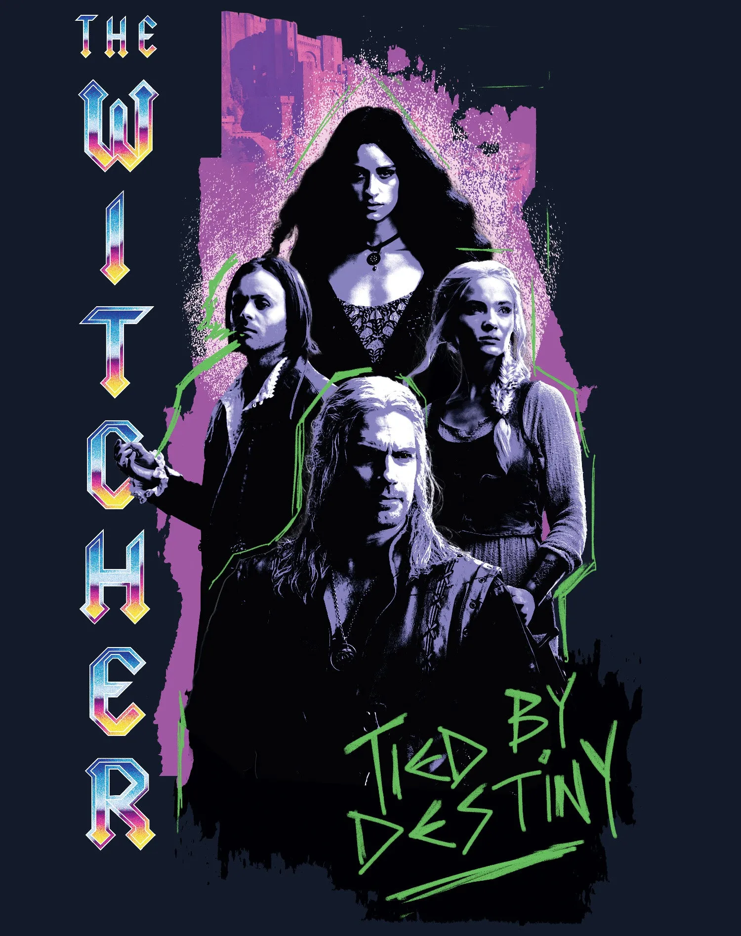 The Witcher Splash Tied Destiny Official Sweatshirt