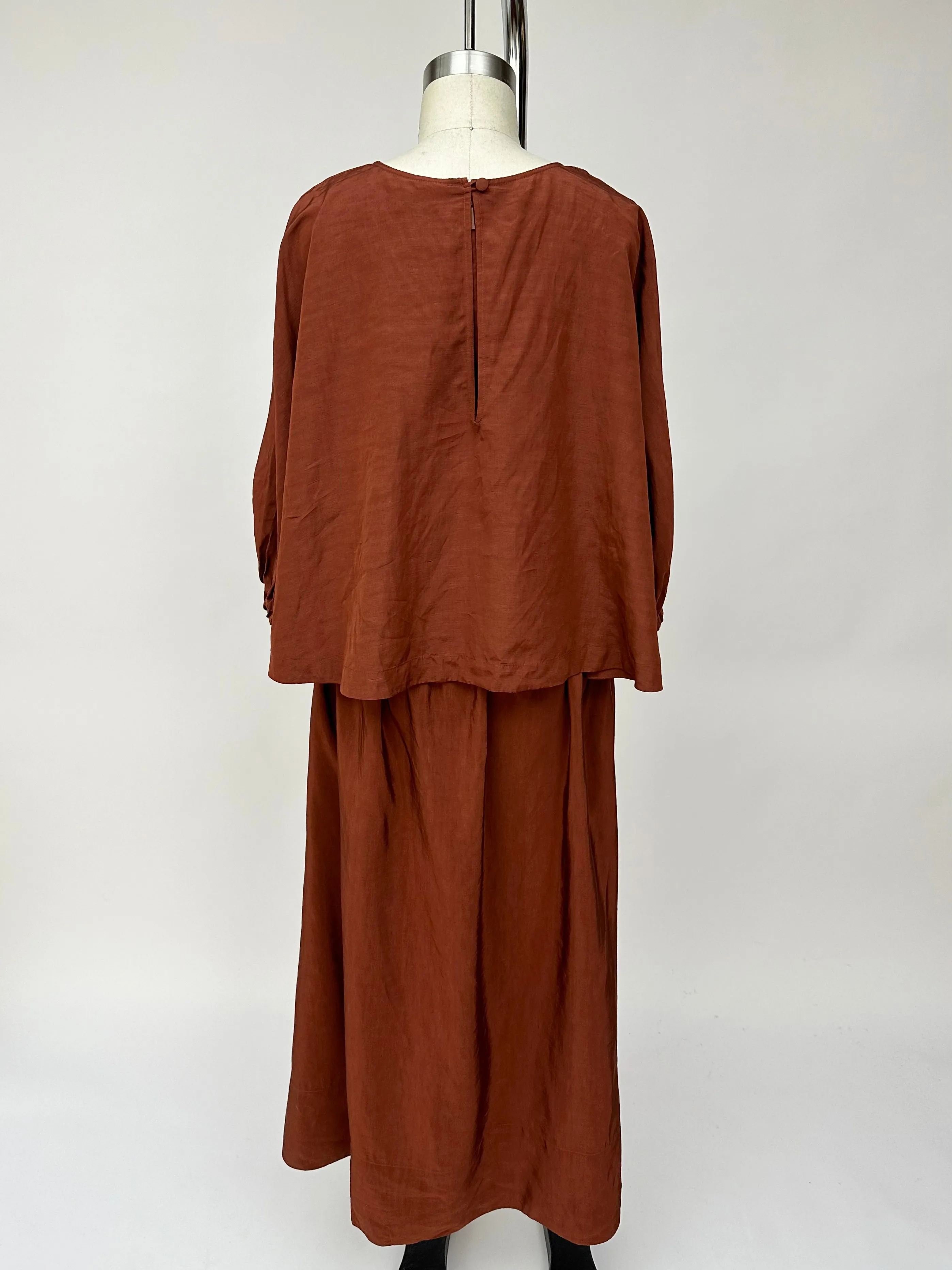 Tibi Maxi Cape Dress
