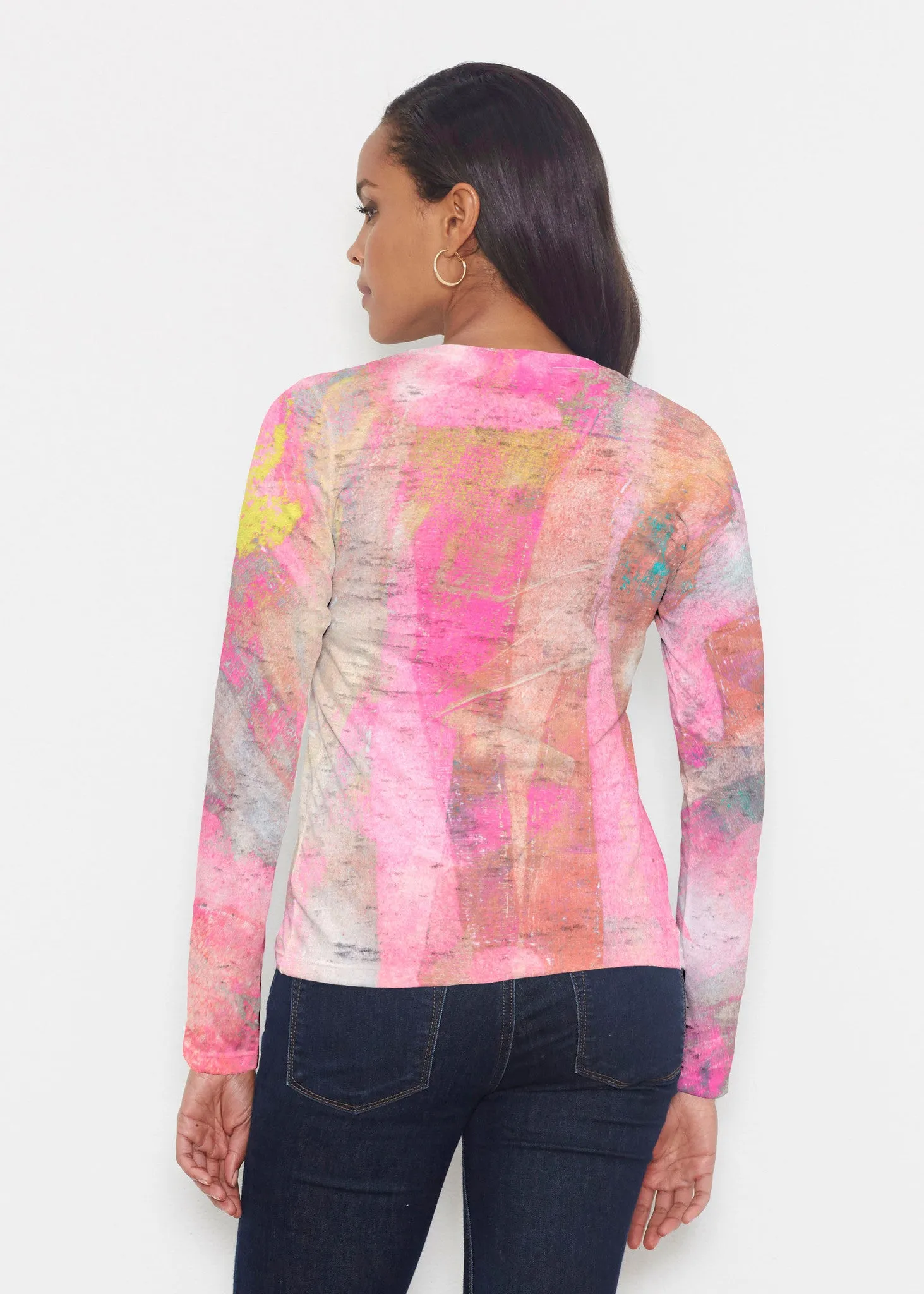 Tiki Pink (15040) ~ Signature Long Sleeve Crew Shirt