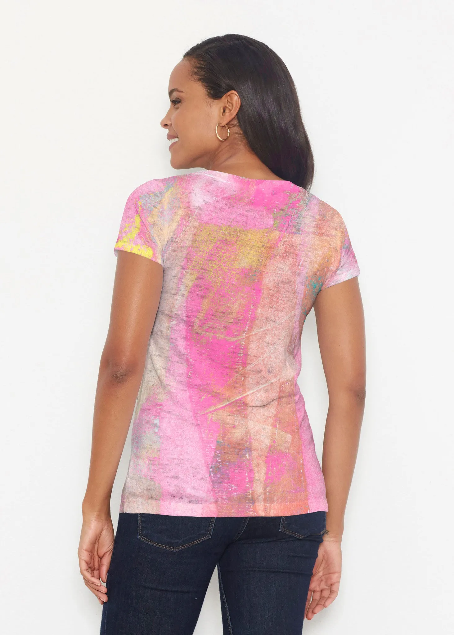 Tiki Pink (15040) ~ Signature Short Sleeve Scoop Shirt