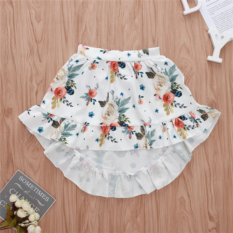 Toddler Baby Girl Ruffle Tops /  Leisure Summer Beach Outfit