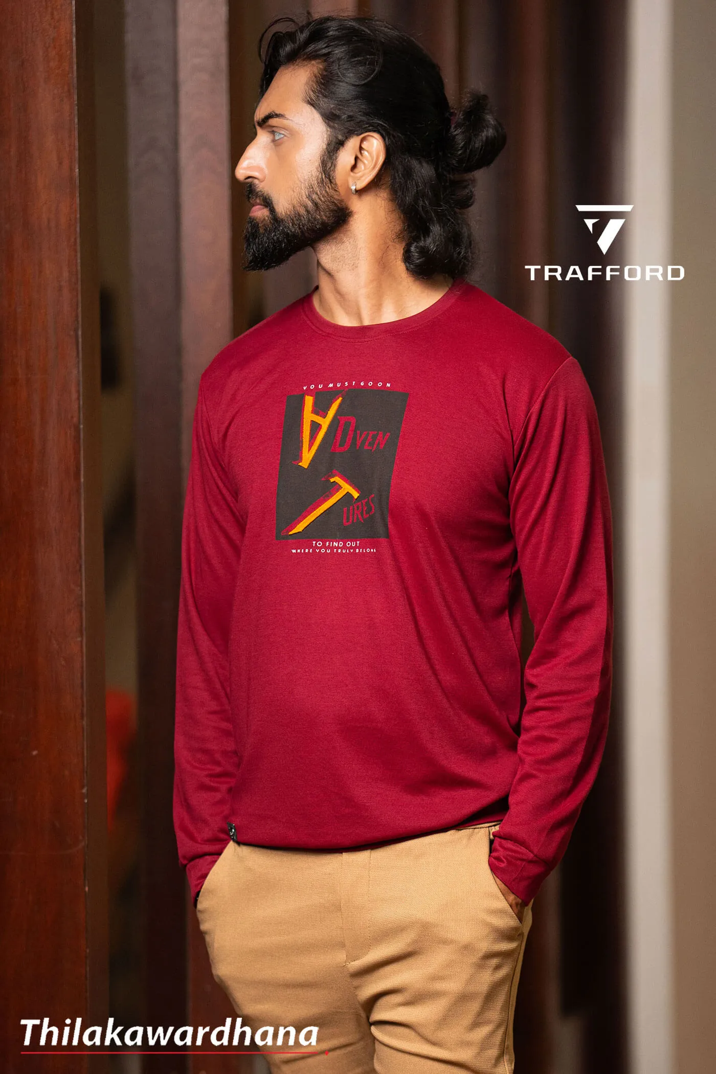 Trafford Crew Neck Long Sleeve T Shirt