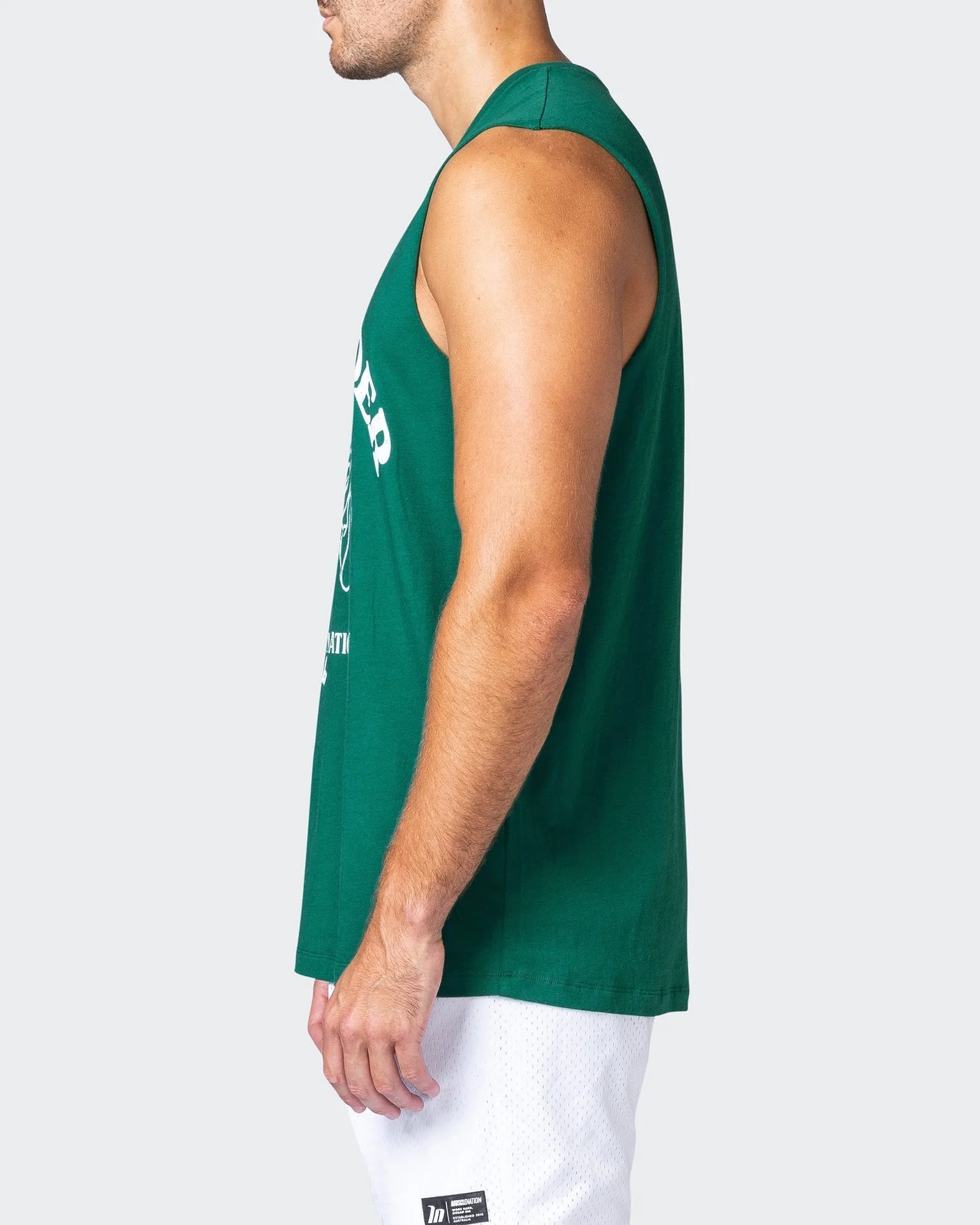 Train Hard Tank - Antique Green