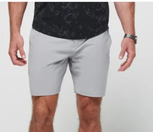 Travis Mathew Tech Chino Short - Heather Steel