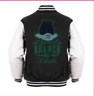 Trolls Branch Official Varsity Jacket (Black)