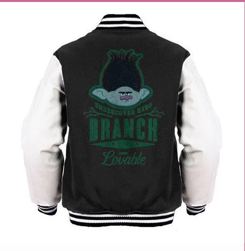 Trolls Branch Official Varsity Jacket (Black)