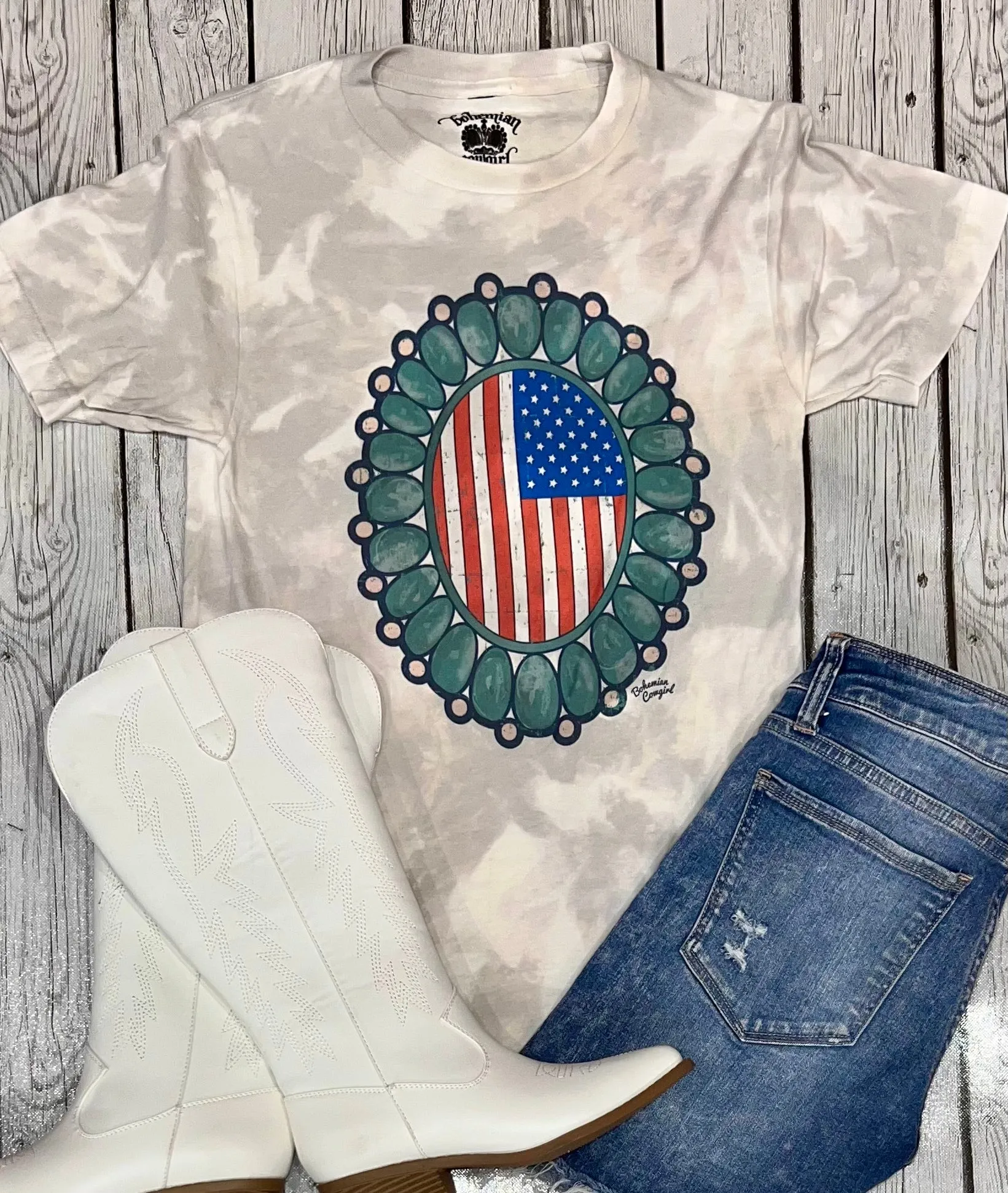 Turquoise Stone Flag