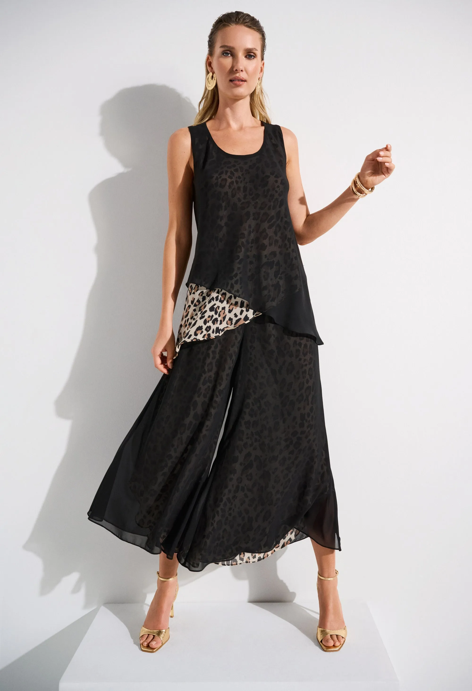 Two Piece Leopard Fringe Top
