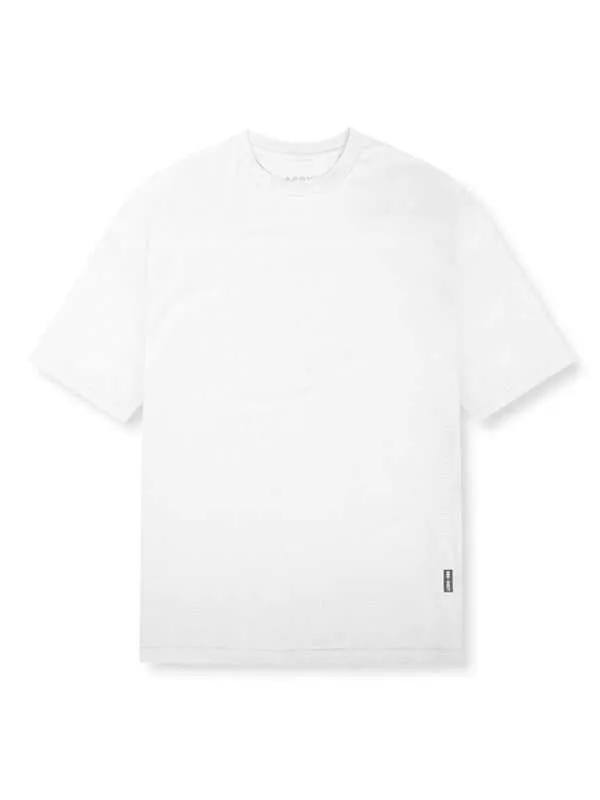 Ultimate Comfort Men's Quick-Dry Knitted Sports T-Shirt - Short Sleeve Round Neck for All-Day Leisure and Activity