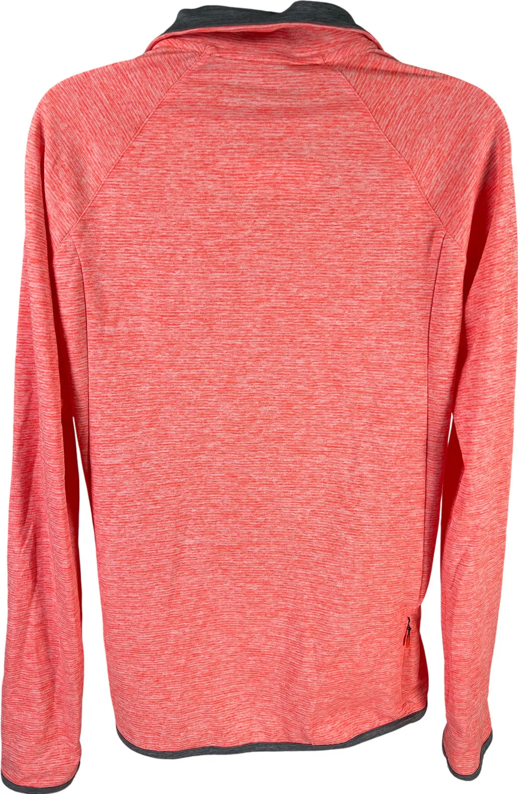 Under Armour Women’s Bright Coral Threadborn Run 1/4 Zip Shirt - M