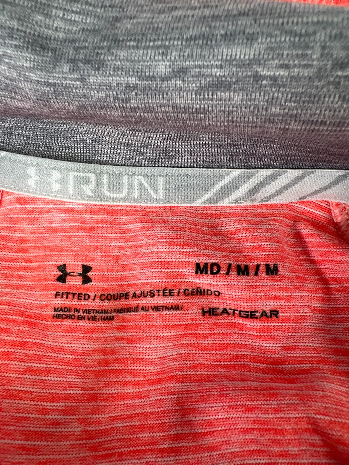 Under Armour Women’s Bright Coral Threadborn Run 1/4 Zip Shirt - M