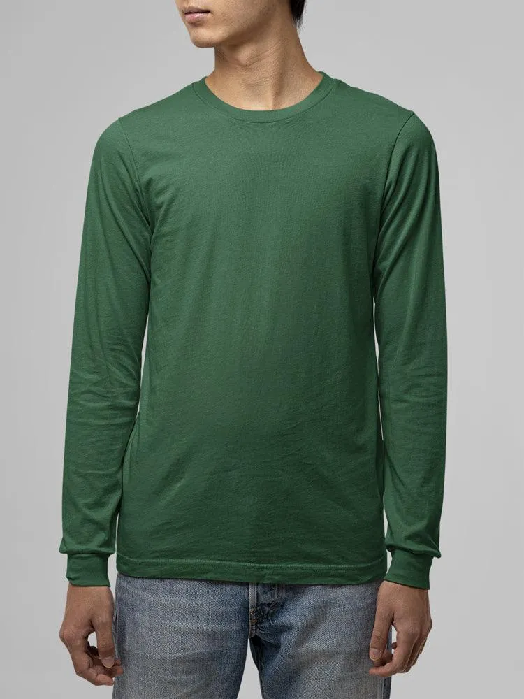 Unisex Bottle Green Super Combed Cotton T-Shirt - Eco-Friendly & Comfortable