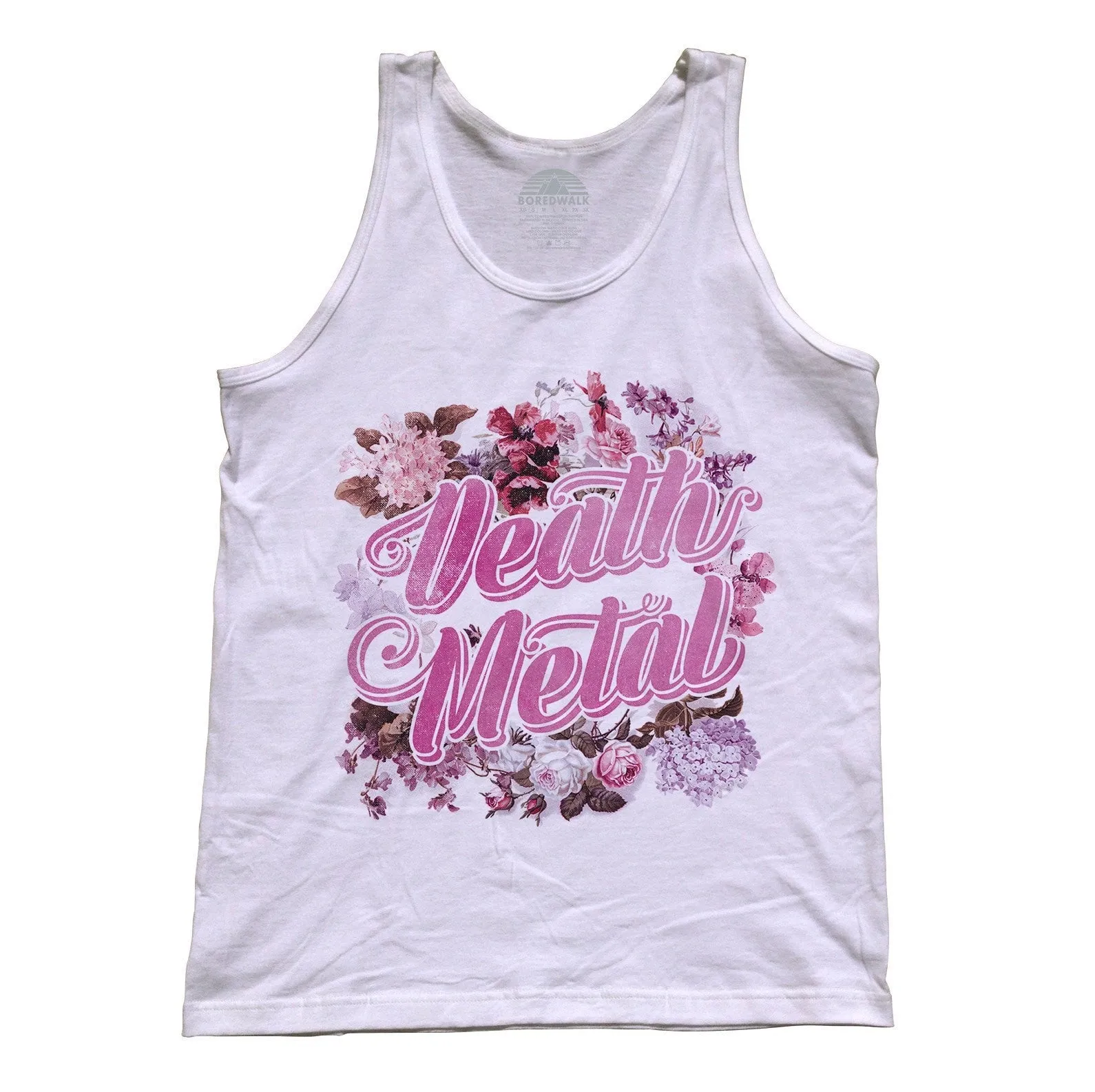 Unisex Funny Floral Death Metal Tank Top
