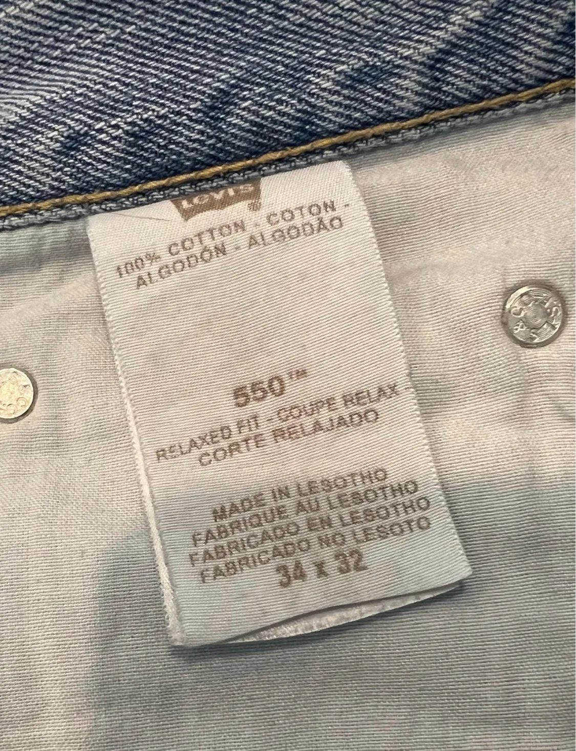 Upcycled Levi’s Short “Go Granny Go”