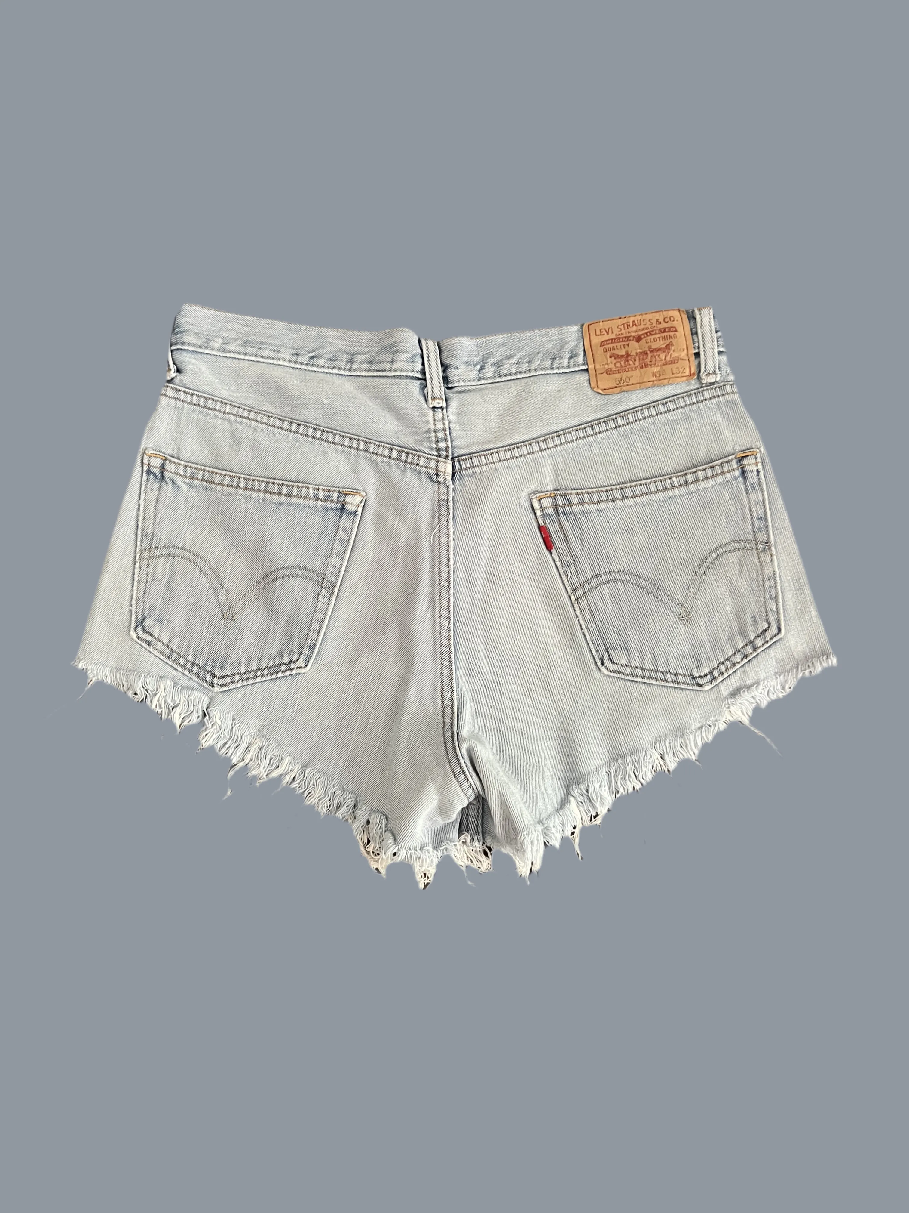 Upcycled Levi’s Short “Go Granny Go”