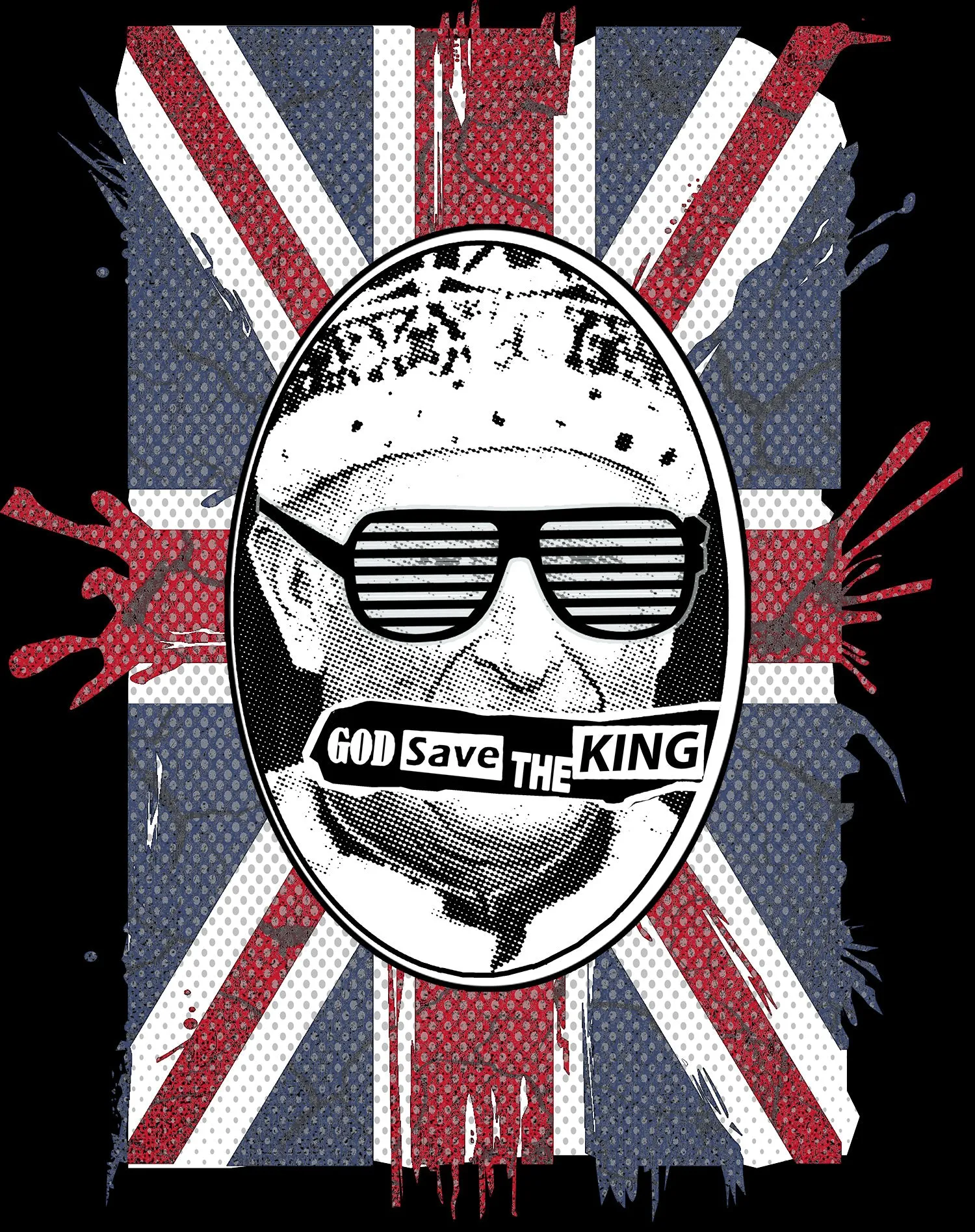 Urban Attitude Kings Coronation 2023 God Save The King 01 Sweatshirt (Black)
