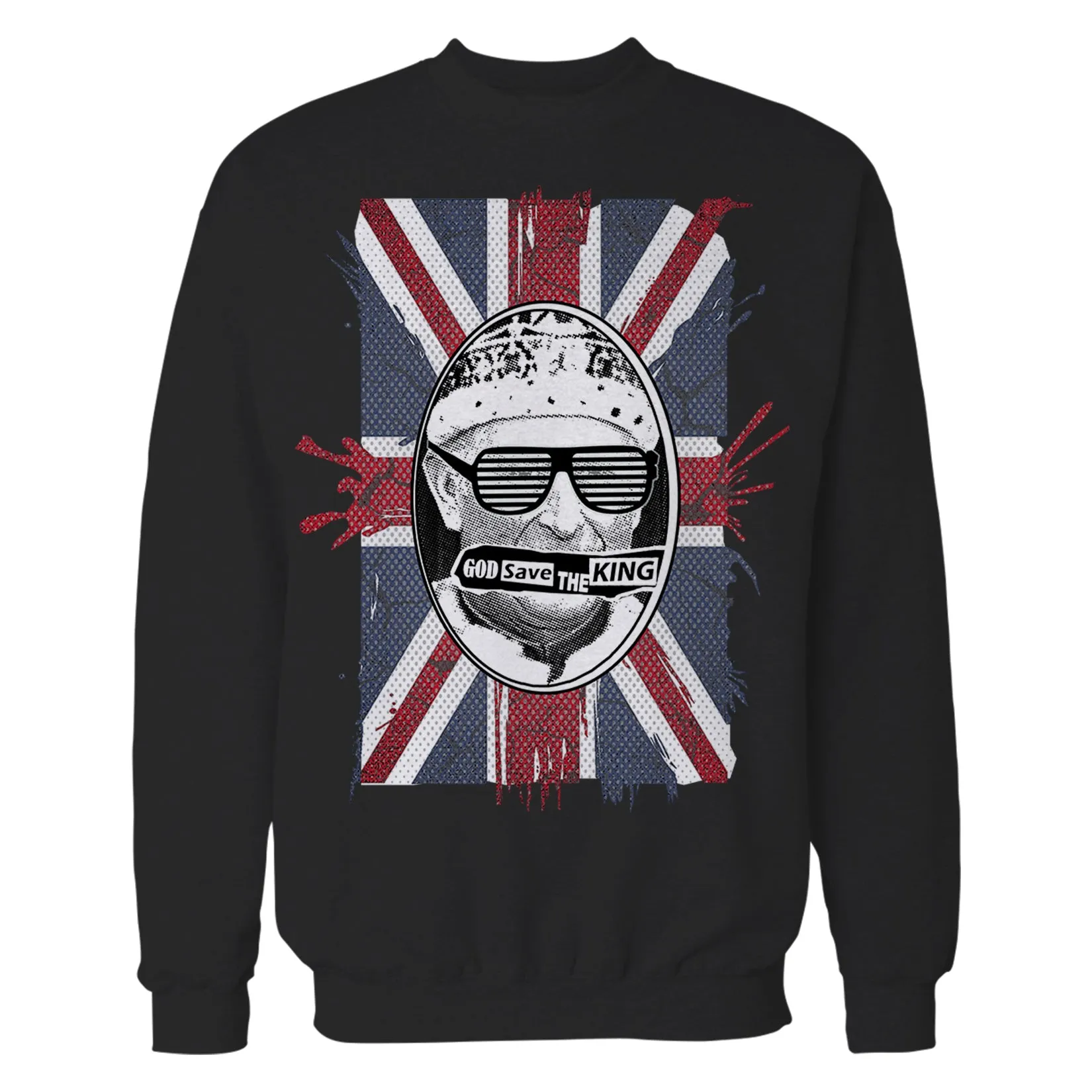 Urban Attitude Kings Coronation 2023 God Save The King 02 Sweatshirt (Black)
