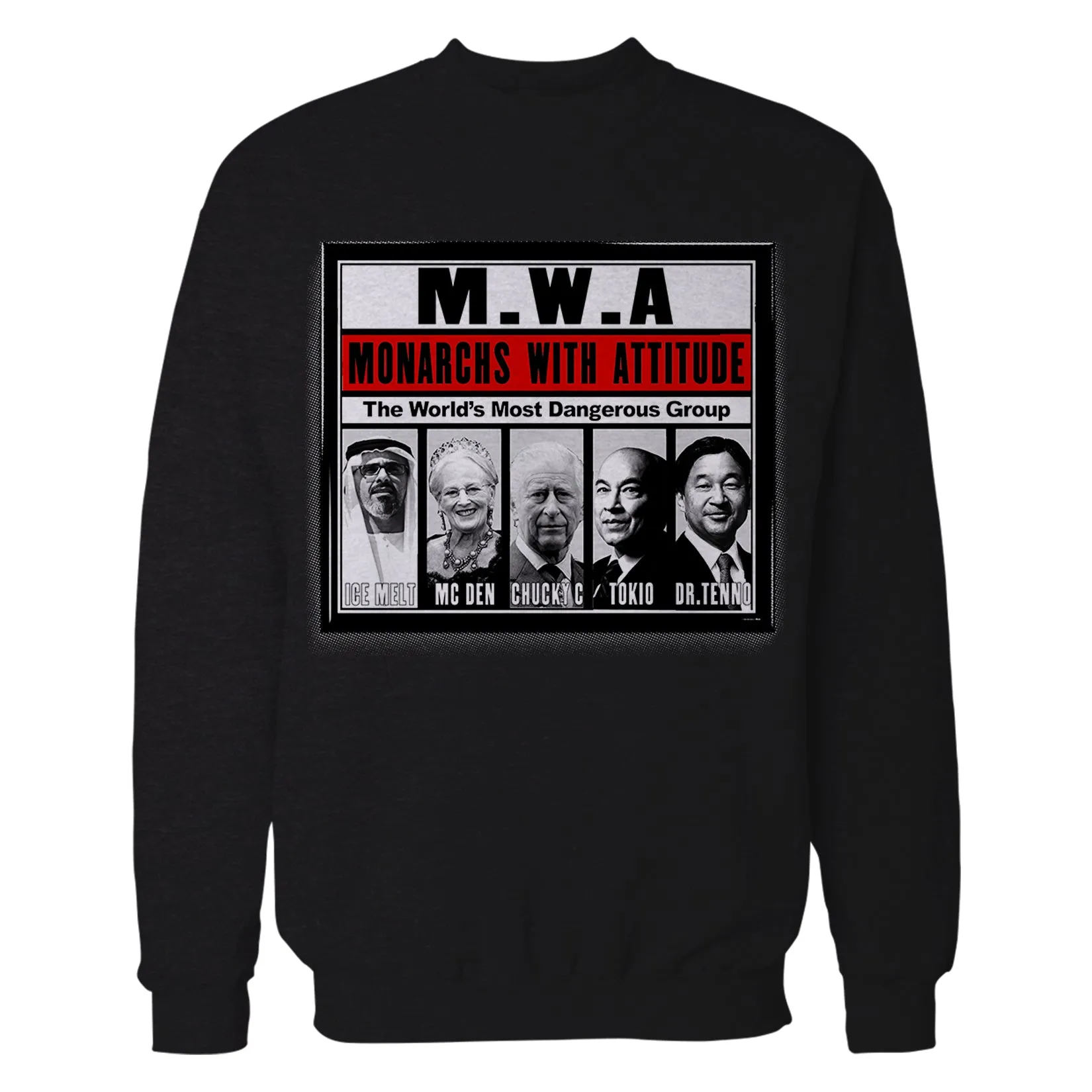 Urban Attitude Kings Coronation 2023 MWA Monarchs with Attitude Sweatshirt (Black)