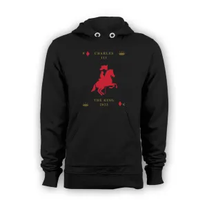Urban Attitude Kings Coronation 2023 Silhouette Royal Knight Hoodie Front Print (Black)