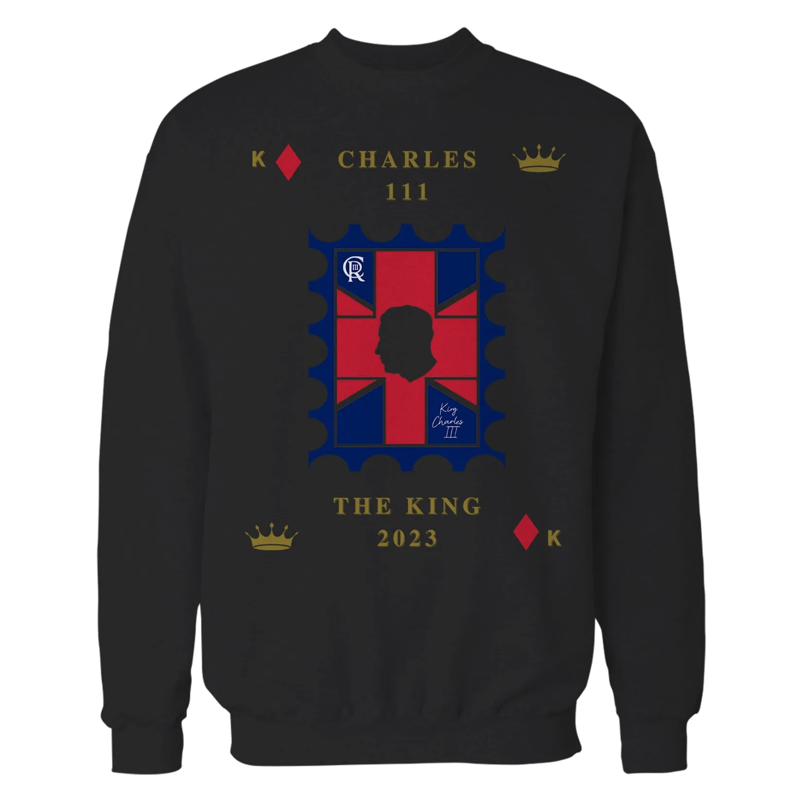 Urban Attitude Kings Coronation 2023 Stamp Charles III Sweatshirt (Black)