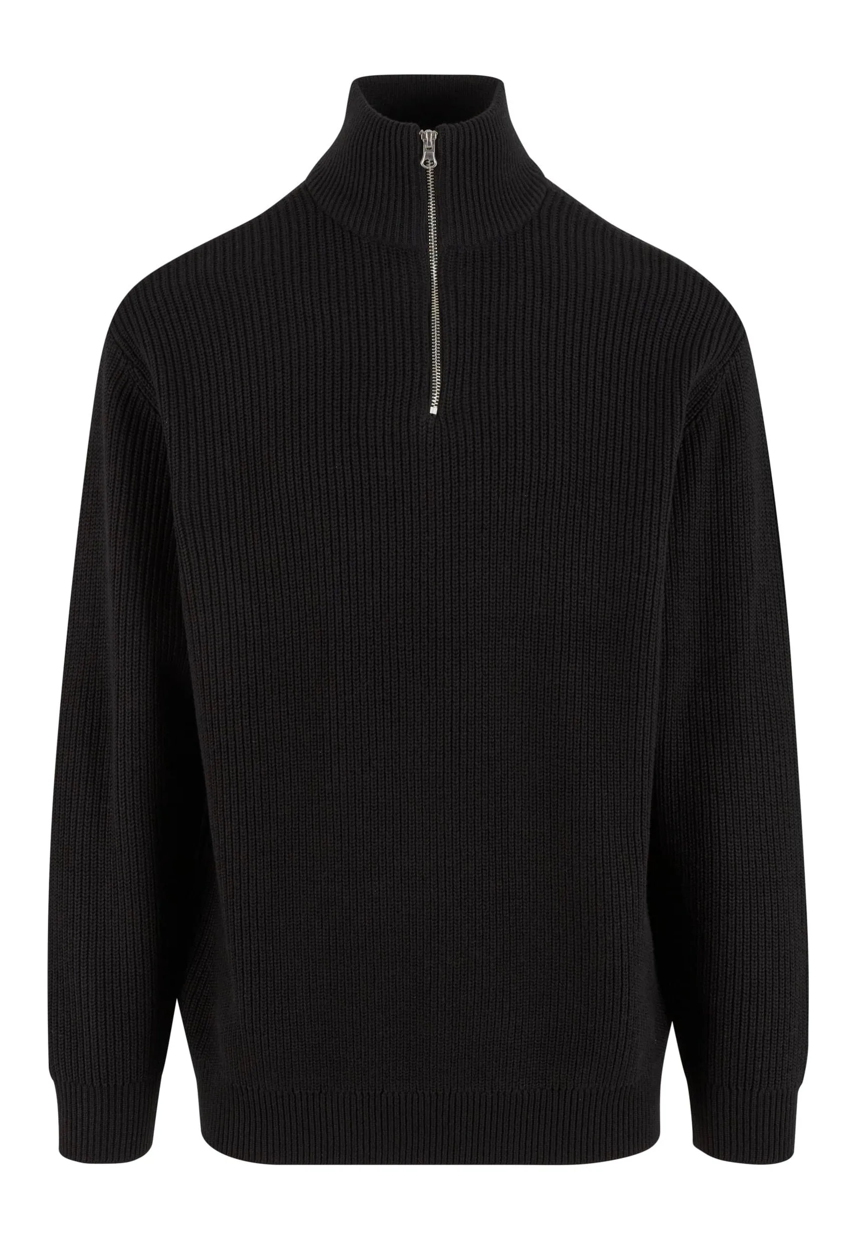 Urban Classics - Rib Basic Black - Pullover