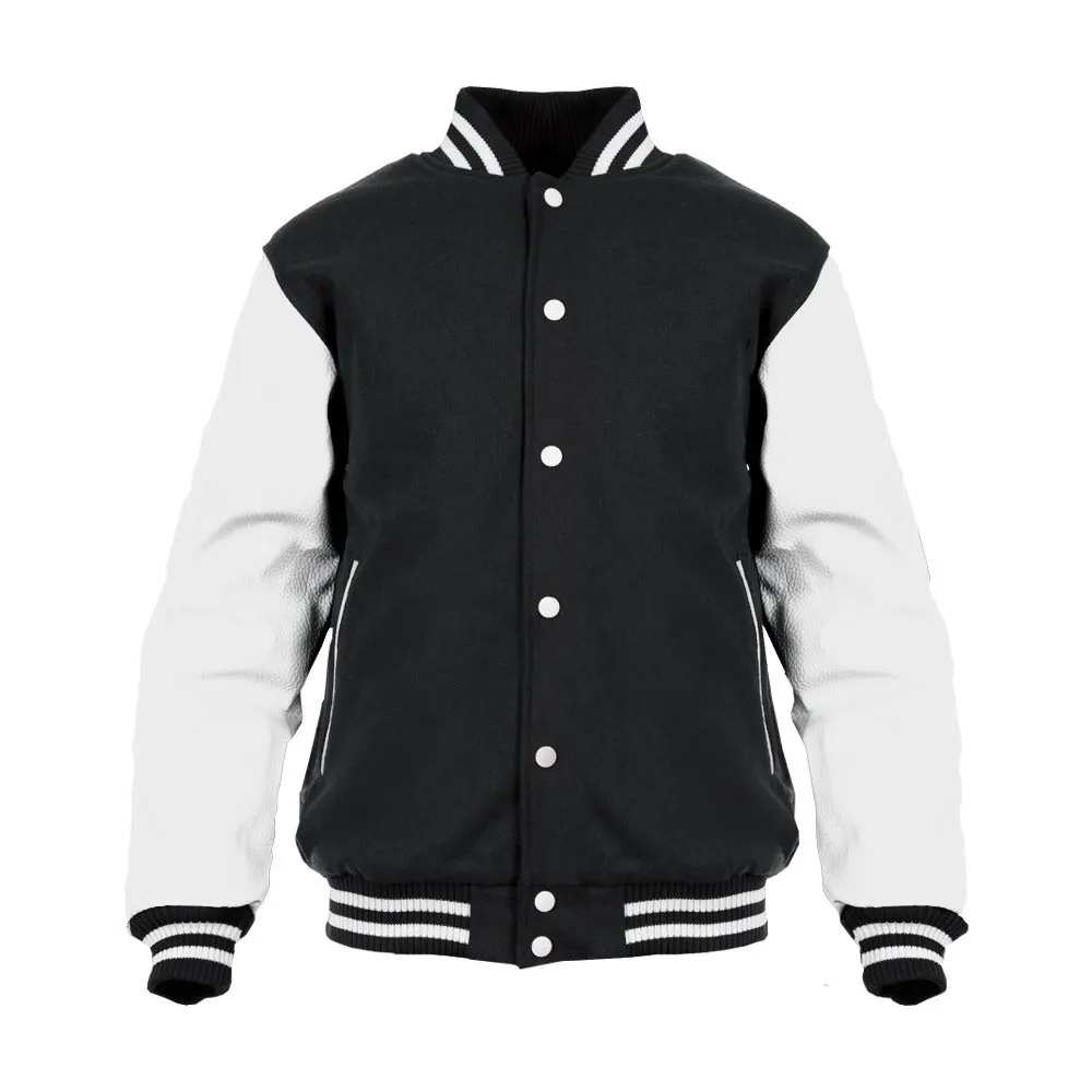 US Brand X Future Retro Urban Attitude Logo Official Men's Varsity Jacket (Black)