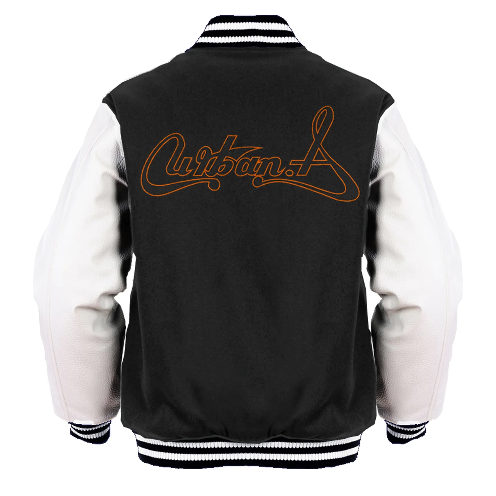 US Brand X Future Retro Urban Attitude Logo Official Men's Varsity Jacket (Black)