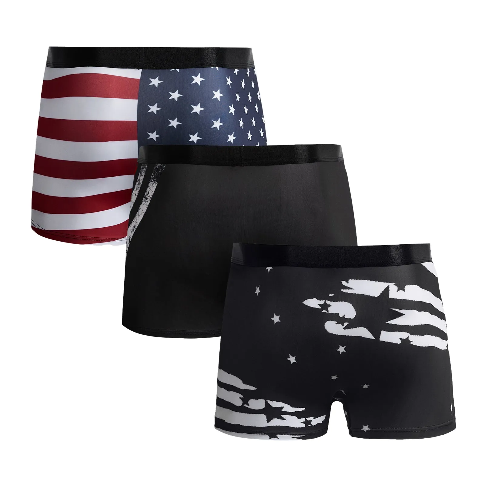 USA FLAG STAR BOXER-3 PACKS