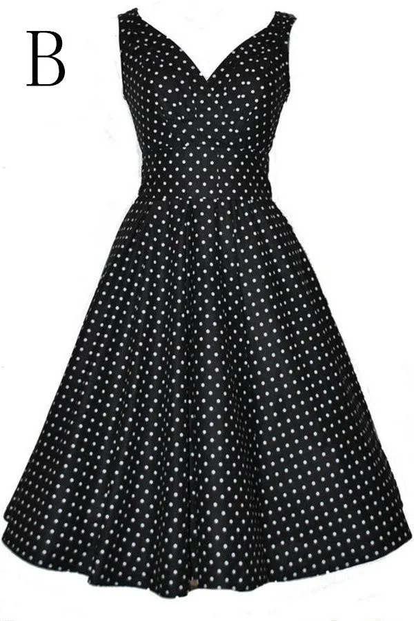 V-neck Handmade Free Shipping Short Vintage Dress For Teens V10