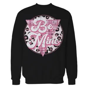 Valentine Retro Vintage Animal Print Pink & Sassy Disc Sweatshirt