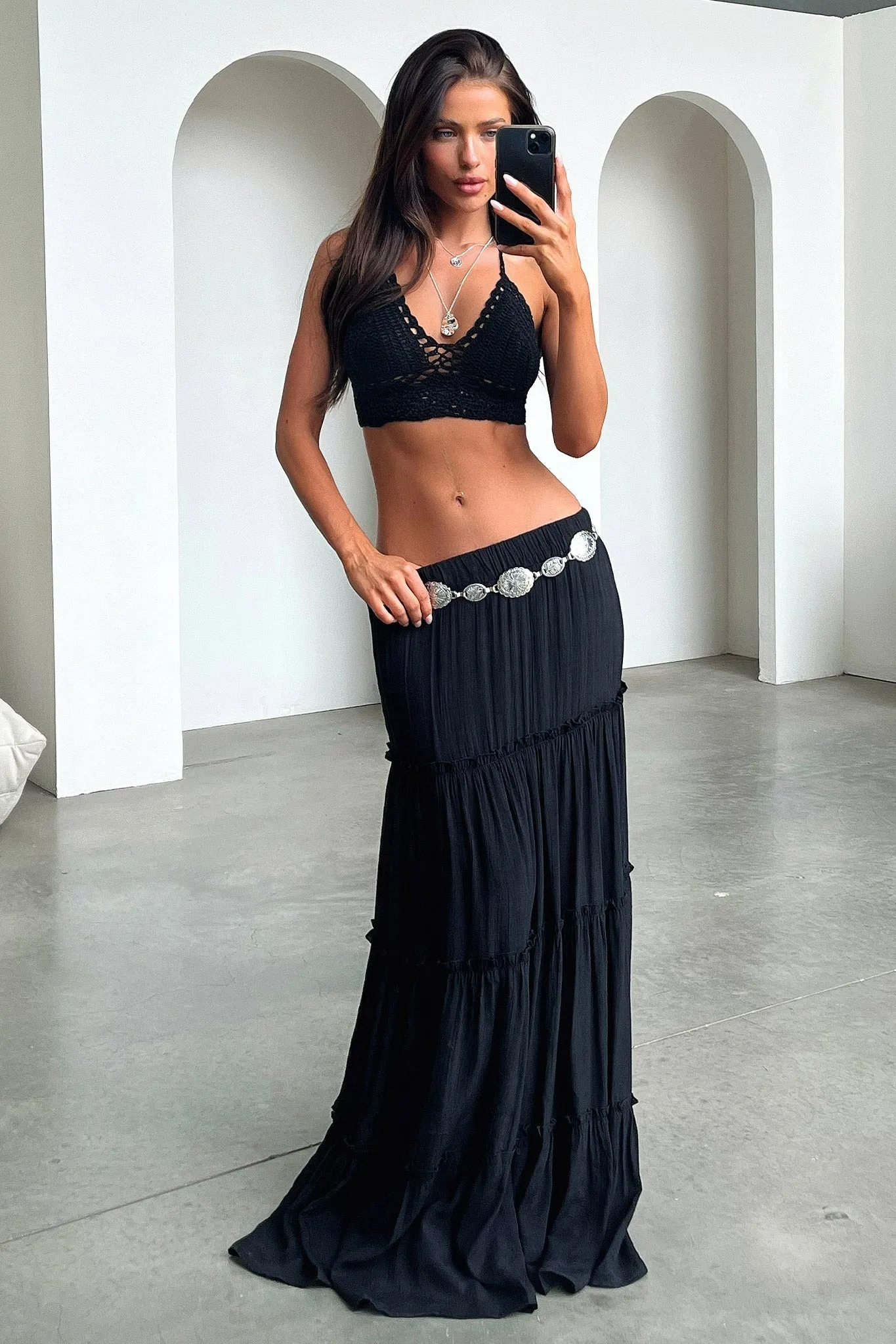 Valetta Crop - Black