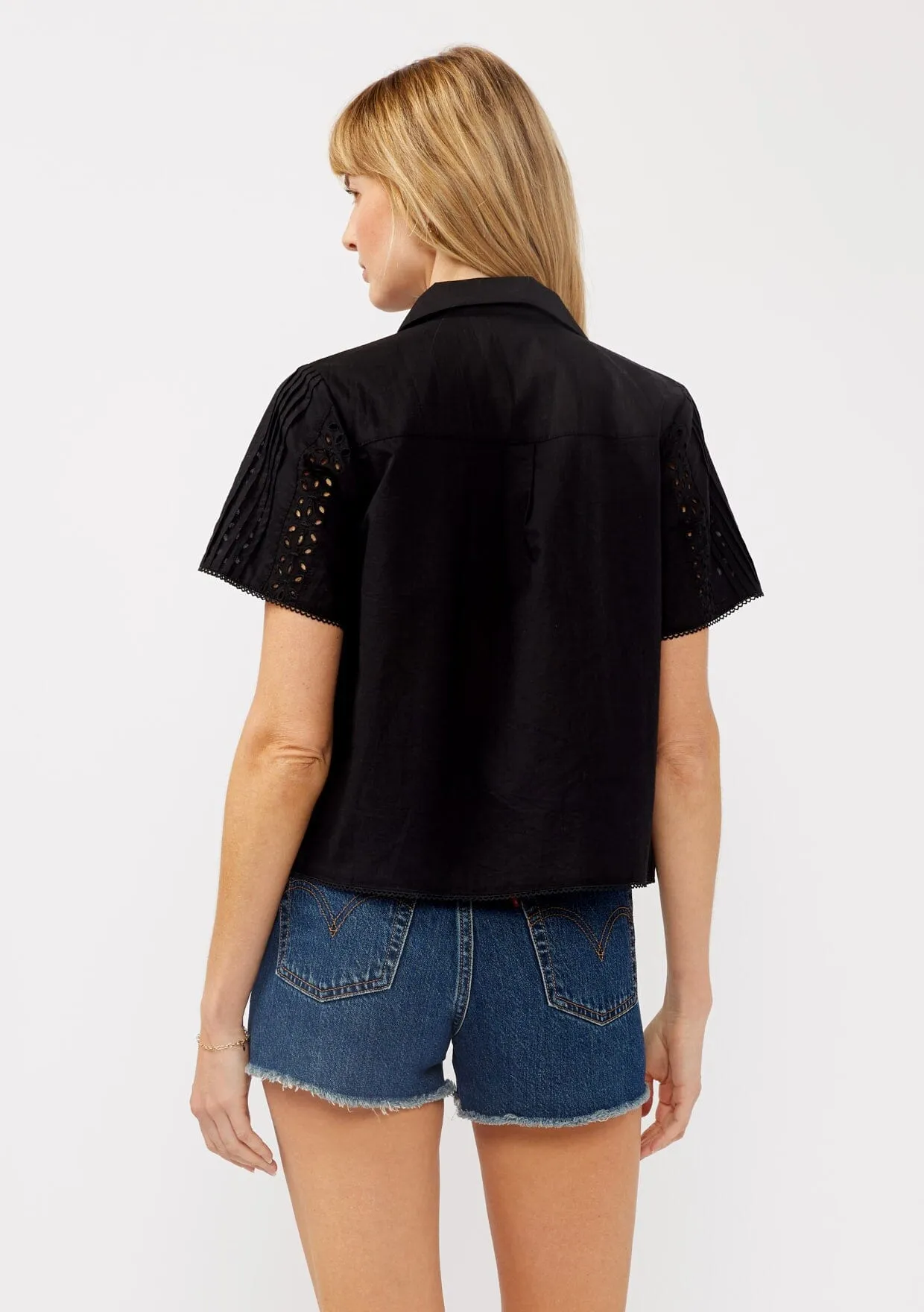 Varya Floral Eyelet Shirt