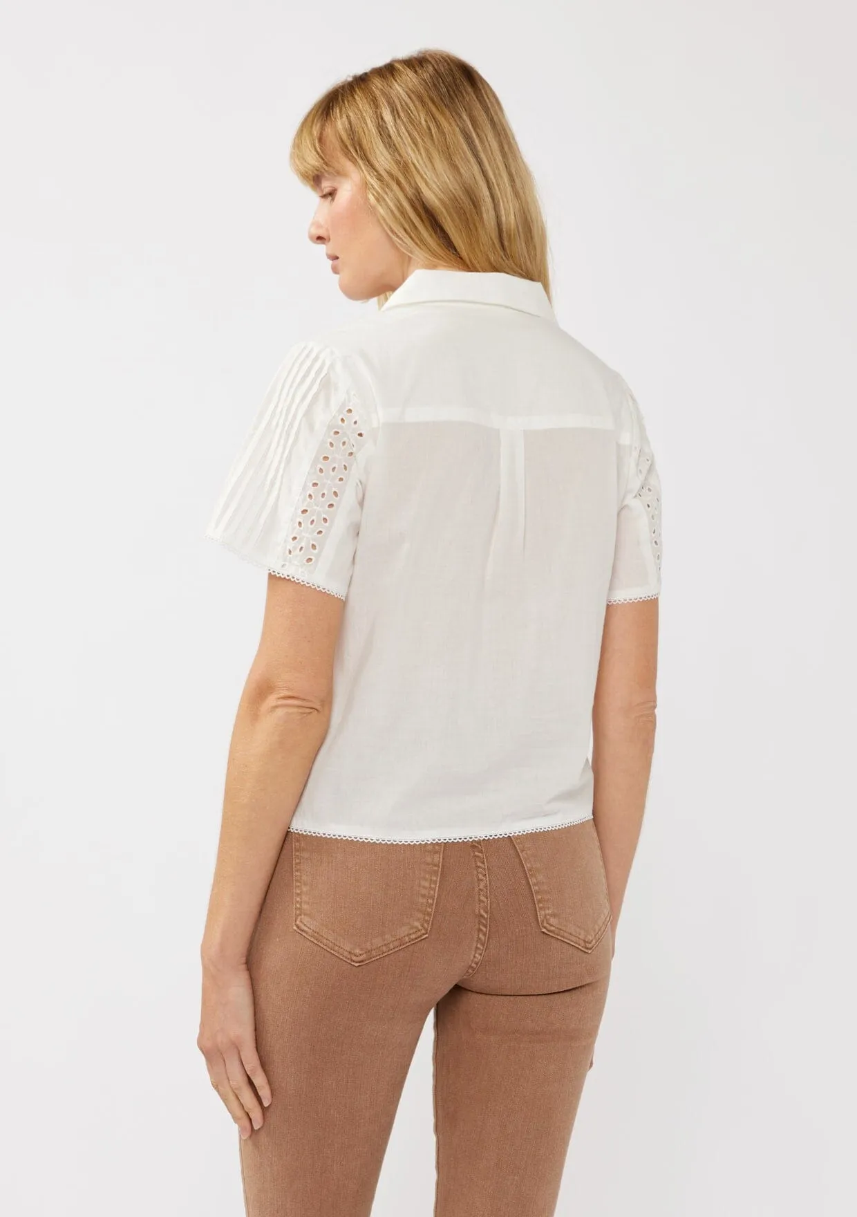 Varya Floral Eyelet Shirt