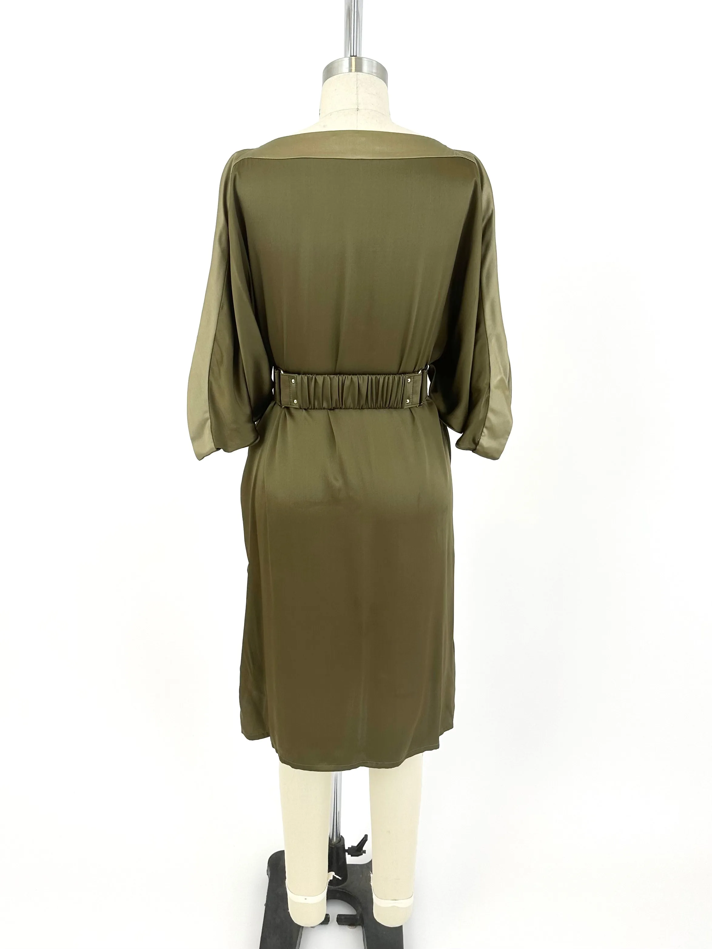 Versace Silk Belted Dress